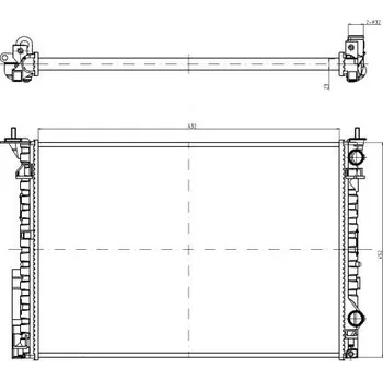 Chladič motoru Chladič, chlazení motoru NRF 58242A