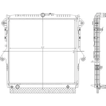 Chladič motoru Chladič, chlazení motoru NRF 560001