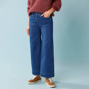 7/8 džíny s vysokým pasem modrá 38