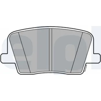 Brzdová destička Sada brzdových destiček, kotoučová brzda DELPHI LP3581