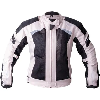 Moto bunda BOS Dámská letní textilní moto bunda Aylin Silver Grey - M