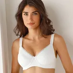 Sada 2 zmenšujících podprsenek s kosticemi bílá+bílá 90B