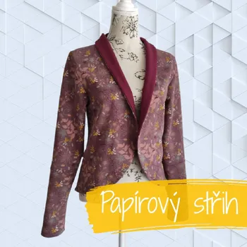 Nit Tištěný střih dámské sako RELAX