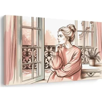 Obraz Dovido Obraz romantický výhled z okna