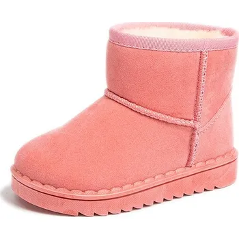 Chlapecká zimní obuv Zimní dětské boty s huňatým vnitřkem a protiskluzovou podrážkou Velikost: 27, Barva (Varianta): Růžová