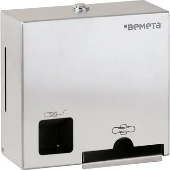 Zásobník na papírové ručníky Public Space - zásobník na tampony a vložky, nerez, brus 101403275