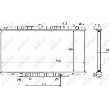 Chladič motoru Chladič, chlazení motoru NRF 58548