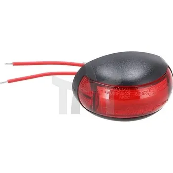 Přídavný světlomet Lampa obrysová LED červená 12/36V oválná FT-067CLED