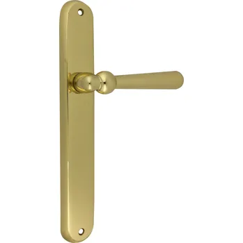 Dveřní kování Cobra klika na dveře GAZELLE (mosaz leštěná lesklá) Provedení: PZ (zámek FAB), Rozteč: 72 mm