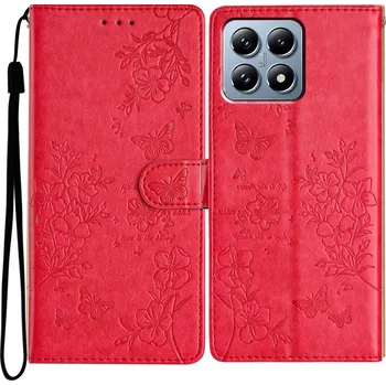 Pouzdro na mobilní telefon Floralis knížkové pouzdro na Xiaomi 15T - červené