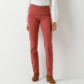 Dámské kalhoty Tvarující kalhoty s pružným pasem a efektem plochého břicha terakota 50