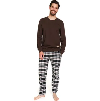 Pánské pyžamo Pánské pyžamo DOCTOR NAP PMB.7334 BROWNIE XL 0