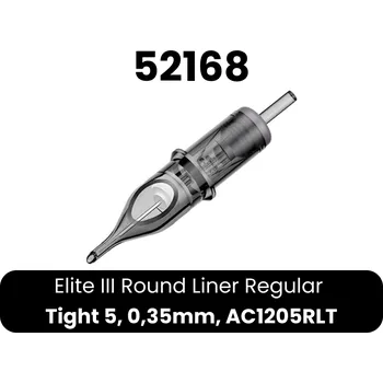 Tetovací jehla Elite III Round Liner :: Elite III Round Liner Regular Tight 5, 0,35mm, AC1205RLT