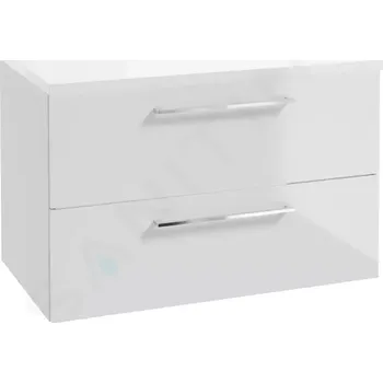 Koupelnový nábytek kielle Skříňka včetně desky pod umyvadlo 80x50x46 cm, lesklá bílá 50018S810