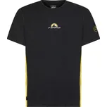 Pánské triko La Sportiva Promo Tee M Black/Yellow S
