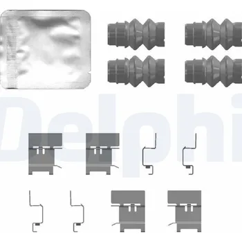 Brzdový systém Sada příslušenství, obložení kotoučové brzdy DELPHI LX0768