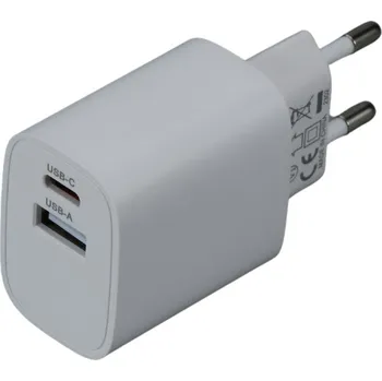 iGET PA20 - napájecí adaptér USB-A (10 W) a USB-C (20 W), univerzální a pro tablety iGET