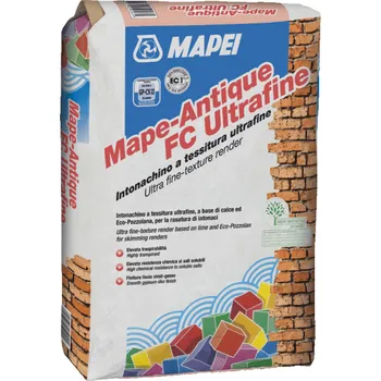 Průmyslové lepidlo MAPEI MAPE-ANTIQUE FC ULTRAFINE Velmi jemnozrnná vyhlazovací paropropustná maltová směs na bázi vápna MMAP-187620