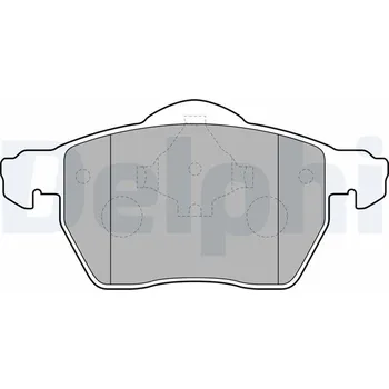 Brzdová destička Sada brzdových destiček, kotoučová brzda DELPHI LP1687