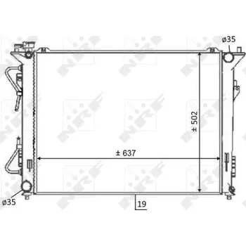 Chladič motoru Chladič, chlazení motoru NRF 59064