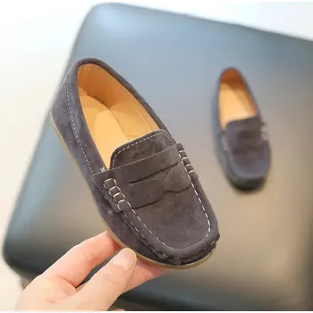 Chlapecké polobotky Měkké mokasíny pro děti na běžné nošení a školní docházku Velikost: 22, Barva (Varianta): Tmavě modrá