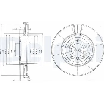 Brzdový kotouč Brzdový kotouč DELPHI BG3830