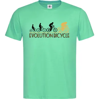 Pánské tričko Tričko Evolution Bicycle | Cycle Druh: Pánské, Barva: Světle Zelená, Velikost: M