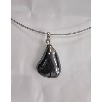 Náhrdelník Náhrdelník na lanku s polodrahokamem - hematit (do vyprodání zásob)