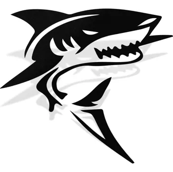 Samolepicí dekorace na vozidlo Samolepka Žralok - 10x10