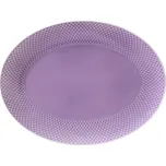 Servírovací talíř RHOMBE 35 x 27 cm, ovál, světle fialová, Lyngby - doprava zdarma od 2999 Kč