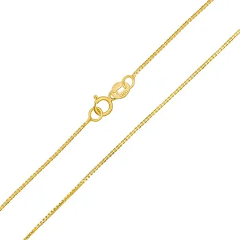 Řetízek Zlatý řetízek Box ze žlutého zlata - 0,8 mm varianta 55 cm FNN1027NGY-55 cm