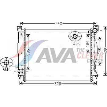 Chladič motoru Chladič, chlazení motoru AVA Benelux AIA2245