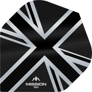 Příslušenství pro šipky Mission Letky Alliance 150 Union Jack standard No2 Black