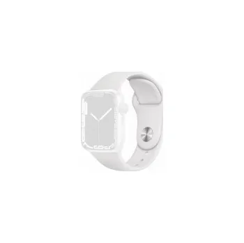 Pouzdro na mobilní telefon Forcell F-Design FA01 silikonový pásek pro Apple Watch Series 1, 2, 3, 4, 5, 6, 7, 8, 9, SE, SE 2 38, 40, 41mm bílá bílá 5903396222948