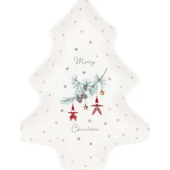 Vánoční dekorace Vánoční talíř ve tvaru stromku Juana