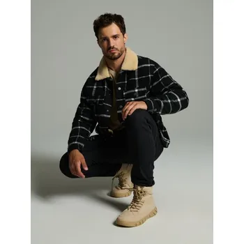 Dámská zimní obuv Sinsay - Kotníkové boty z imitace semiše - béžová - 052EP-08X - 052EP-08X-40