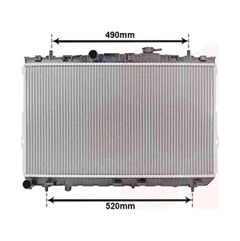 Chladič motoru Chladič, chlazení motoru VAN WEZEL 82002185