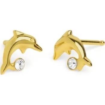 Náušnice Stříbrné zlacené náušnice Victoria Cruz A3475-07DT