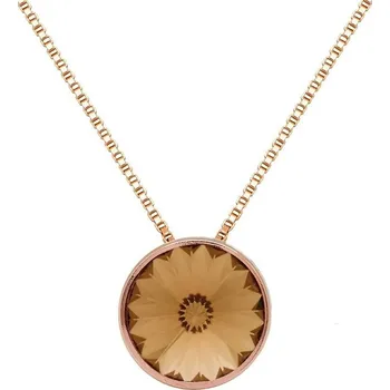 Řetízek Stříbrný zlacený řetízek s přívěskem Victoria Cruz A2809-06SG