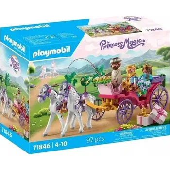Stavebnice Playmobil Playmobil® Princess Magic 71846 Jízda kočárem s princeznou a princem (P 71846)