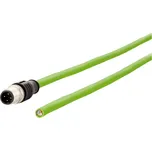 Metz Connect 142M1D10100 M 12 síťové kabely, propojovací kabely CAT 5e SF/FTP 10.00 m zelená krytí PUR, odolné proti kys