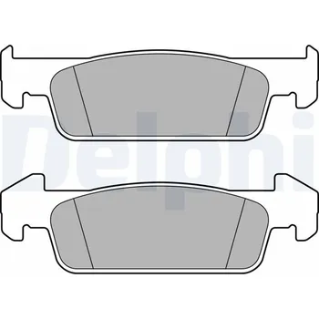 Brzdová destička Sada brzdových destiček, kotoučová brzda DELPHI LP2663