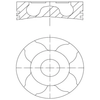 Píst motoru Píst MAHLE 010 04 01