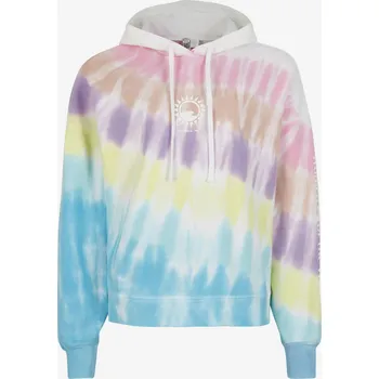 Dámská mikina O'Neill Dámské Růžovo-tyrkysová dámská mikina s kapucí O'Neill WOMEN OF THE WAVE HOODIE Modrá S (1976211)