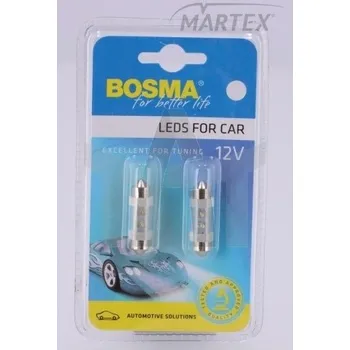 Autožárovka Žárovka 12V LED B8,5D 4xLED bílá BOSMA 2892
