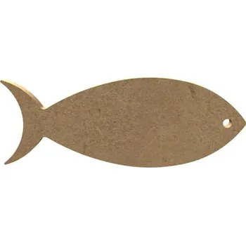 Výtvarná sada Gomille Dřevěný výřez k dekoraci Gomille, 10 cm - Sardinka