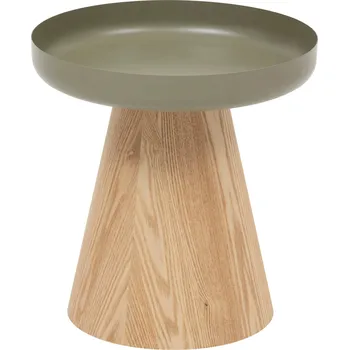 Konferenční stolek Atmosphera Odkládací stolek na jedné noze HERCYNA, Ø 40 cm, zelený