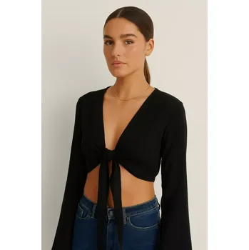 Dámské tričko Černý top, NA-KD