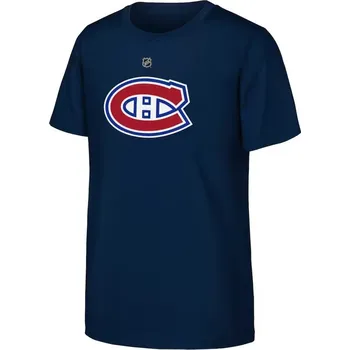 Chlapecké tričko Outerstuff Dětské tričko Montreal Canadiens NHL Navy Primary Logo Velikost: Dětské L (11 - 12 let)