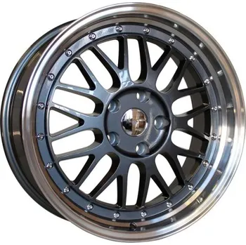 Alu kolo Alu kola Racing Line A1025, 17x7.5 5x120 ET34, šedivá + leštěný límec